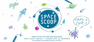 Space Scoop Comic Contest Banner (ENG)