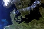 Satellite Image of Northern Europe